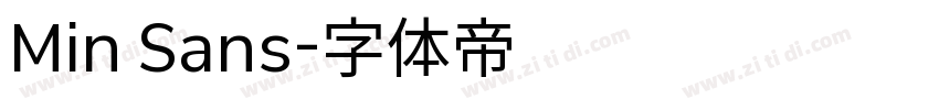 Min Sans字体转换